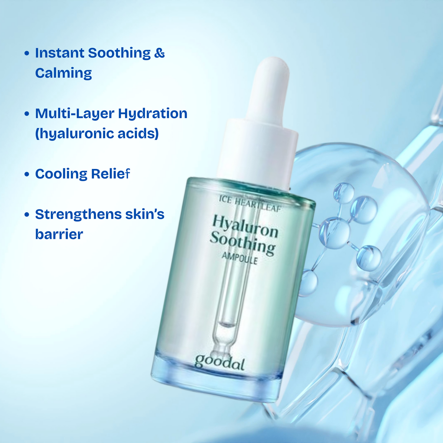 Goodal Ice Heartleaf Hyaluron Soothing Ampoule (NZ Fast Shipping)