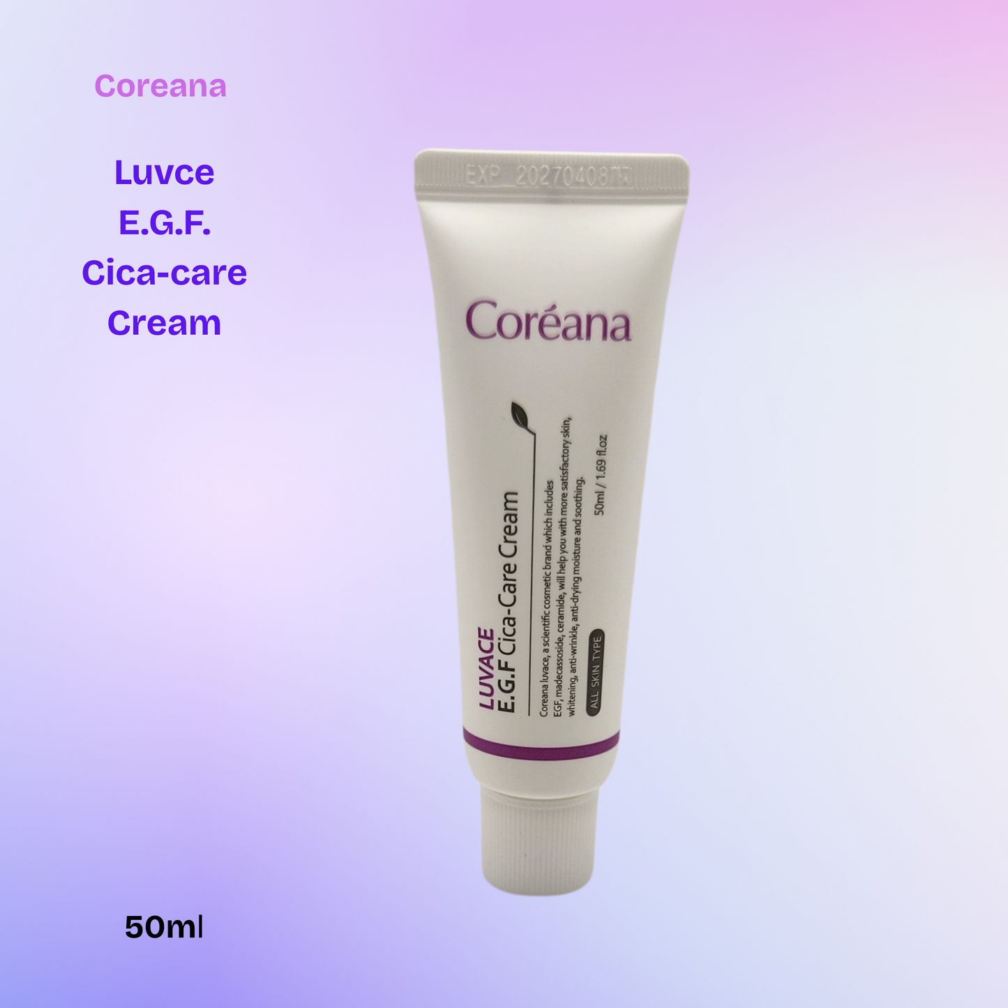 Coreana LUVACE E.G.F  Cica-Care Cream (NZ Fast Shipping)