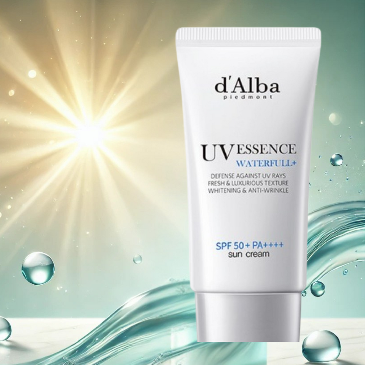 d'Alba UV ESSENCE WATERFUL SUN CREAM SPF50+ PA++++(NZ Fast Shipping)