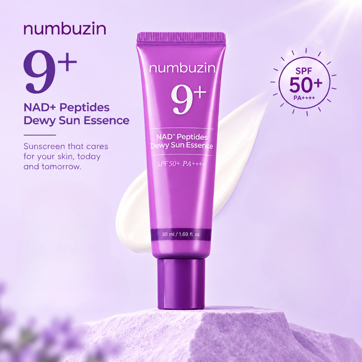 numbuzin No. 9 NAD+ Peptide Dewy Sun Essence SPF50+(NZ Fast Shipping)