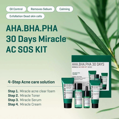 Some By Mi AHA·BHA·PHA 30 Days Miracle AC SOS Kit (NZ Fast Shipping)
