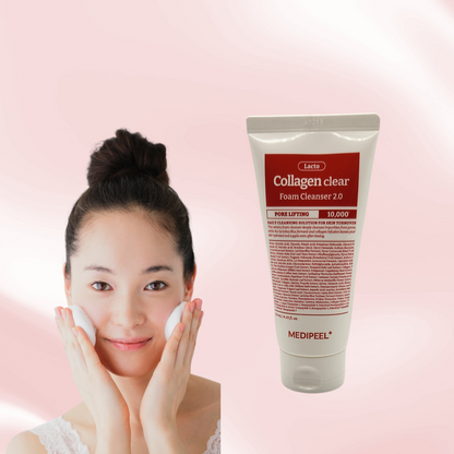 MEDIPEEL Red Lacto Collagen clear foam cleanser 2.0 (NZ Fast Shipping)