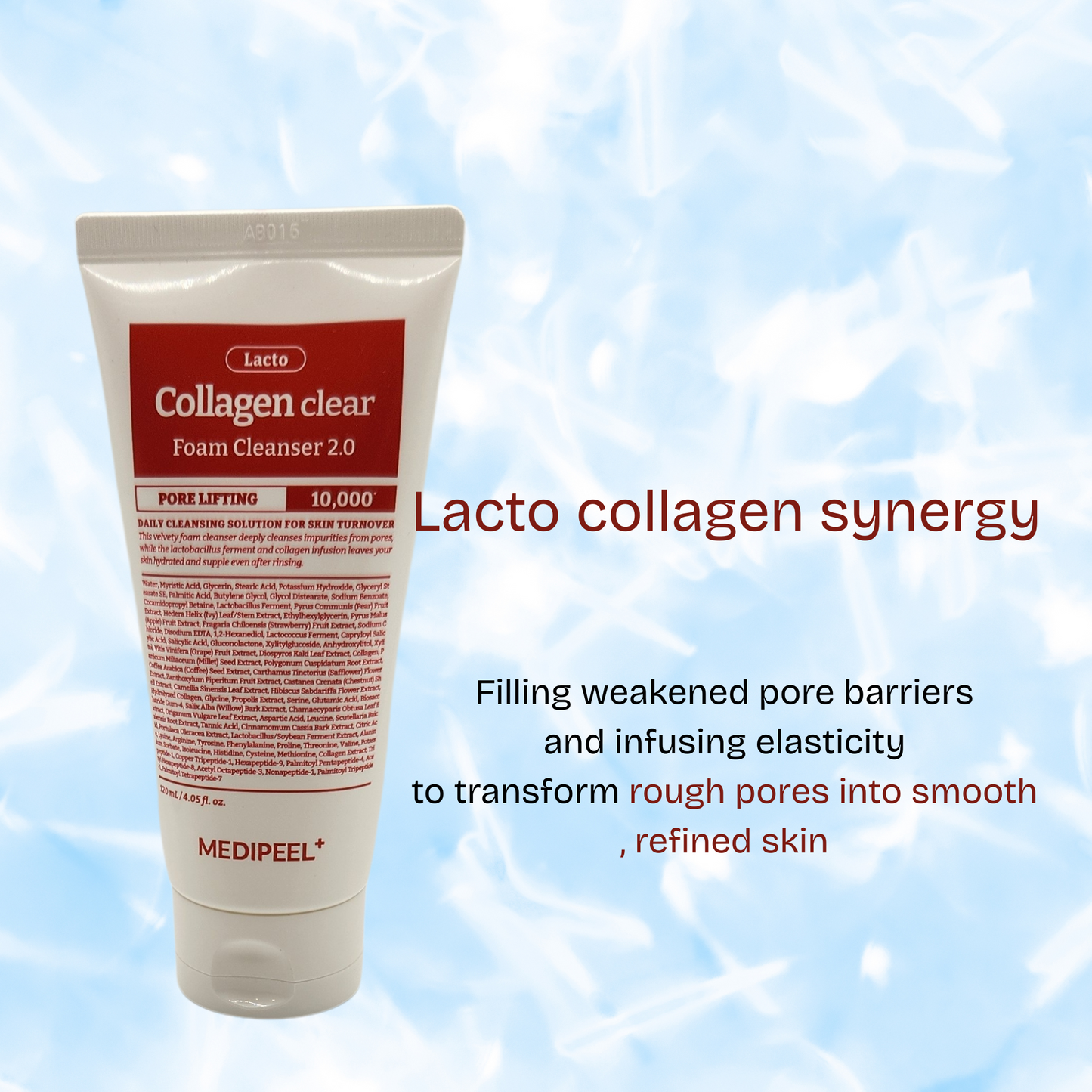 MEDIPEEL Red Lacto Collagen clear foam cleanser 2.0 (NZ Fast Shipping)