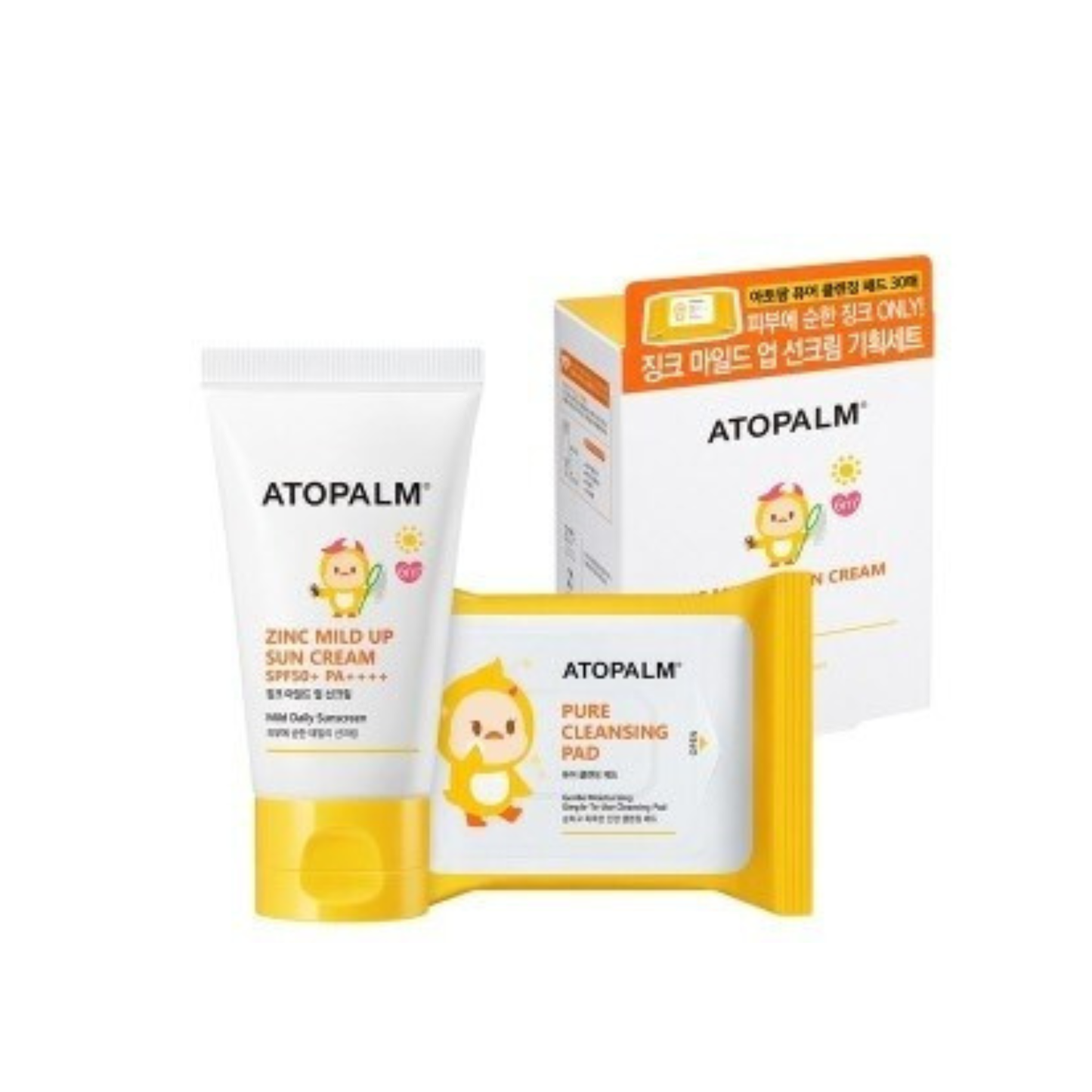 Atopalm Zinc Mild Up Sun Cream  + Pure Cleansing Pad (NZ Fast Shipping)